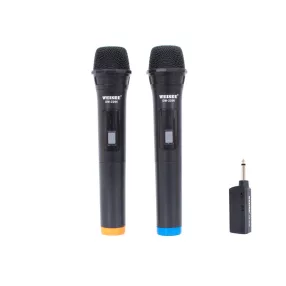   Weisre DM-2206 Vezeték nélküli mikrofon szett (2 db KÉZI mikrofon)