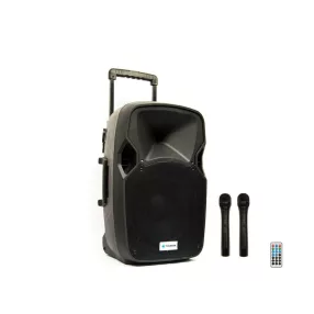   Thunder ACCU-12 (12") 600W akkumulátoros hordozható hangfal (2xMik + MP3 + TWS Bluetooth + FM)