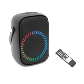   Thunder XBASS-16 120W hordozható party hangfal (USB/micro SD/BT/FM) + LED fény