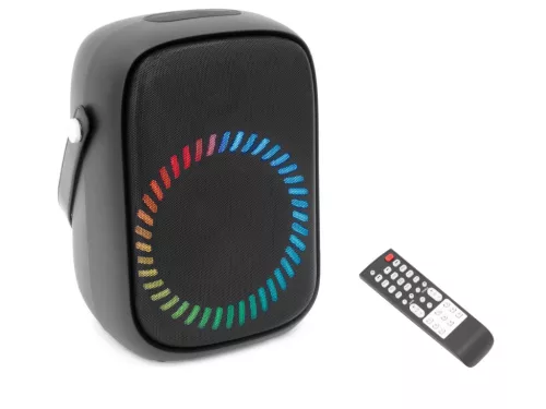 Thunder XBASS-16 120W hordozható party hangfal (USB/micro SD/BT/FM) + LED fény