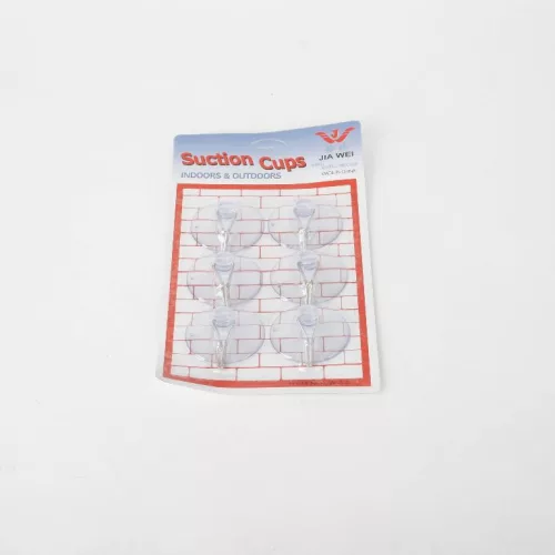 Öntapadós akasztó - átlátszó - műanyag - 2,5 x 5 cm - 6 db / csomag, 265450