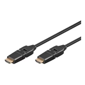Goobay 31889 HDMI kábel aranyozott ,C 3m,360° forgatható