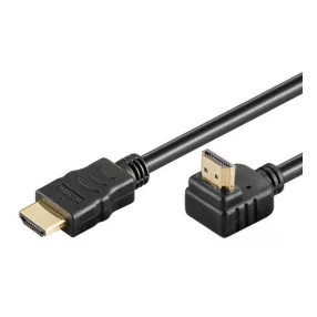 Goobay 31915 HDMI kábel aranyozott, 2m, 90° 4K