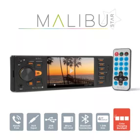   M.N.C. 39751 Multimédiás fejegység "Malibu Star" - 1 DIN - 4 x 50 W - BT - MP3 - AUX - SD - USB