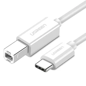   UGREEN US241 CB USB 2.0 kábel nyomtatóhoz, 1m fehér (40560)