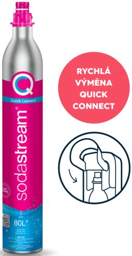 SodaStream QuickConnect CQC tartalék patron Univerzális csere patron otthoni szódagépekhez átvételkor az üres patront vissza kell küldeni, 42005027