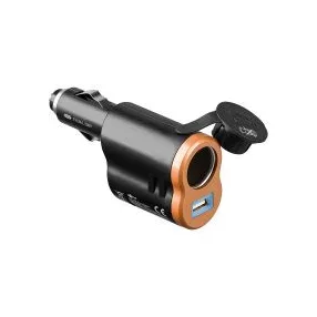 Goobay 43561 Autós töltő 12-24V 1x USB + 12-24V