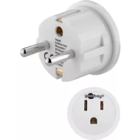   Goobay 45351 EU -> USA/Japán 250V Utazó adapter – Fehér