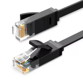   Ugreen Ethernet RJ45 lapos hálózati kábel Cat.6 UTP 1m, fekete