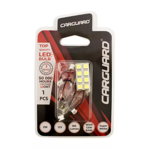 Carguard 50750 Autós LED - CLD312 - 30 x 15 mm (W5W, C5W, BA9S) - 160 lm - can-bus - SMD - 2W - 12V