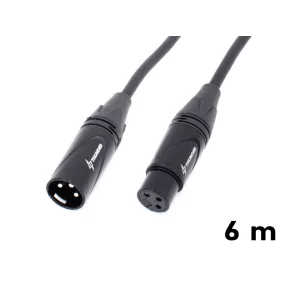 Thunder MC199-6 Jelkábel (XLR mama - XLR papa) - 6m