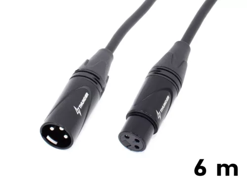 Thunder MC199-6 Jelkábel (XLR mama - XLR papa) - 6m