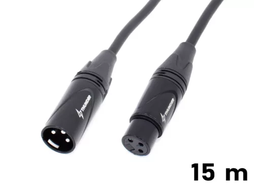 Thunder MC199-15 Jelkábel (XLR mama - XLR papa) - 15m