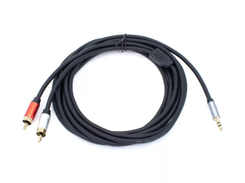 Thunder AU005-30 sztereo jelkábel (3,5 mm Jack - 2x RCA) - (3 m)