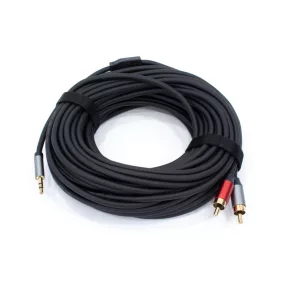   Thunder AU005-200 sztereo jelkábel (3,5 mm Jack - 2x RCA) - (20 m)
