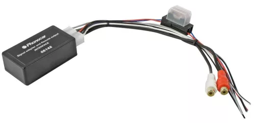 Phonocar 05142 autóhifi jelszint átalakító hangszóró jelről RCA-ra, vezérlő szállal, 2 csatornás