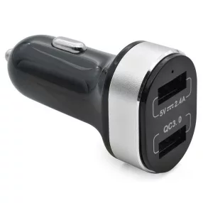   Phonocar 05222 USB autós töltő 2 porttal, QC3.0 gyorstöltéssel, 12/24V kompatibilitás