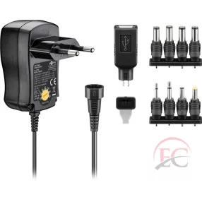   Goobay 53997 Kisméretű univerzális hálózati adapter 1500mA (stabilizált)