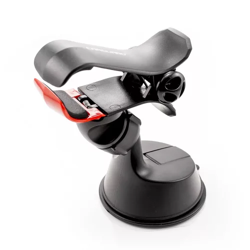 Carguard 54947 Telefontartó - csipeszes, tapadókorongos - 105 mm, fekete