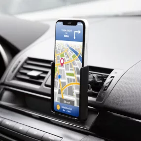   MNC 54995 Telefontartó - szellőzőrácsra rögzíthető - fekete