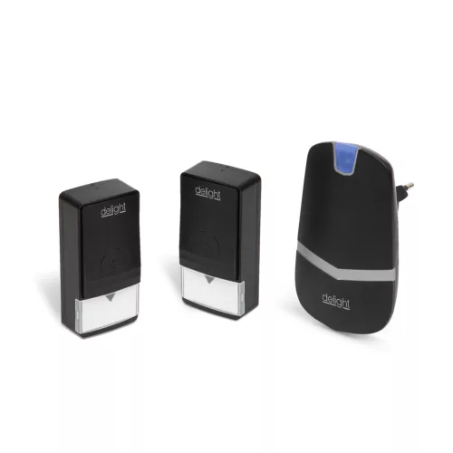 Delight 55343BK-2 Digitális elem- és vezeték nélküli csengő - Kinetic