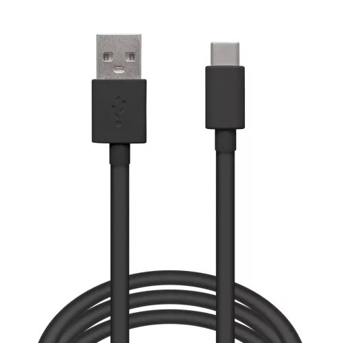 Delight 55550BK-2 Adatkábel - USB Type-C - fekete - 2 m