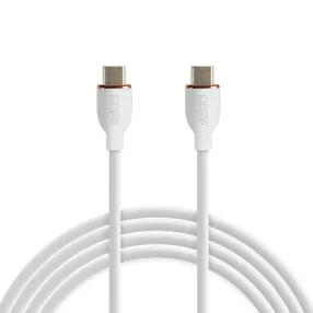   Delight 55554WH-1 Adatkábel - Type-C / Type-C - fehér - 1 m - 3 A - 60 W