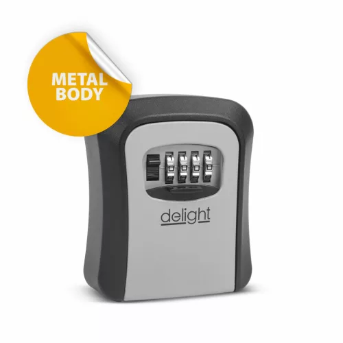 Delight 55575 Kulcsszéf - fém - 115 x 95 x 40 mm