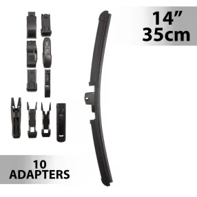   Carguard 55734N Ablaktörlő 14"/35 cm - 10 db adapterrel
