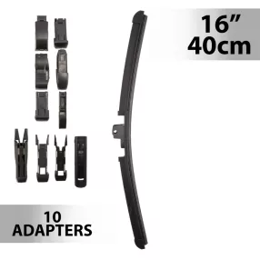   Carguard 55736N Ablaktörlő 16"/40 cm - 10 db adapterrel