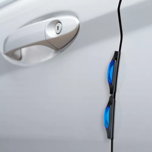 MNC 55789B Univerzális ajtóélvédő - kék, fényvisszaverős - 2 db / csomag