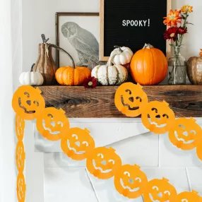 Family 56509A Halloween-i papír girland - tök - 3 m