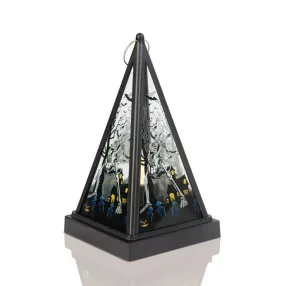   Family 56549B Halloween-i LED lámpás - csontváz - melegfehér - fekete - 9,5 x 9,5 x 17 cm - 2 x AAA