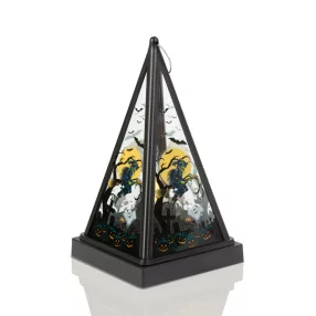   Family 56549C Halloween-i LED lámpás - boszorkány - melegfehér - fekete - 9,5 x 9,5 x 17 cm - 2 x AAA