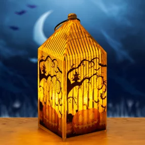   Family 56566 Halloween-i LED lámpás - tök - narancs LED - 2 x LR44 - 4 x 4 x 9,5 cm