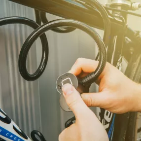   WheelZone 57085 Kerékpárlakat ujjlenyomatolvasóval - 150 cm