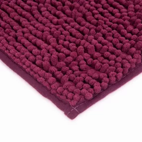   Family 57157A Fürdőszobai kilépőszőnyeg - hosszúszálú - bordó - 60 x 40 cm