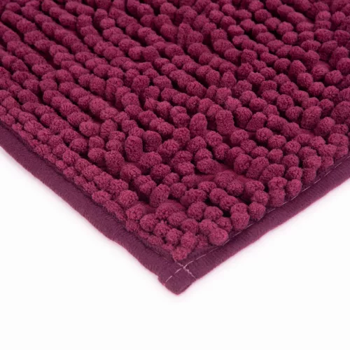 Family 57157A Fürdőszobai kilépőszőnyeg - hosszúszálú - bordó - 60 x 40 cm