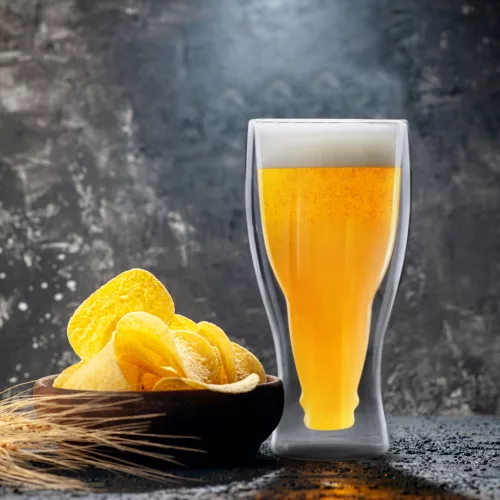 Vog&Arths 57176G Duplafalú üvegpohár - sörös, üdítős - 350 ml