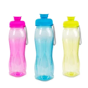   Family 57213 Sport kulacs - műanyag, átlátszó - 750 ml - 3 színben