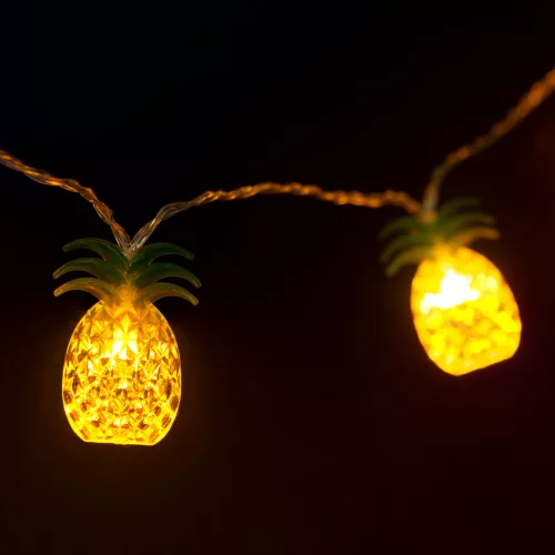 Family 58219B LED fényfüzér - ananász - 1,65 m - 10 LED - melegfehér - 2 x AA