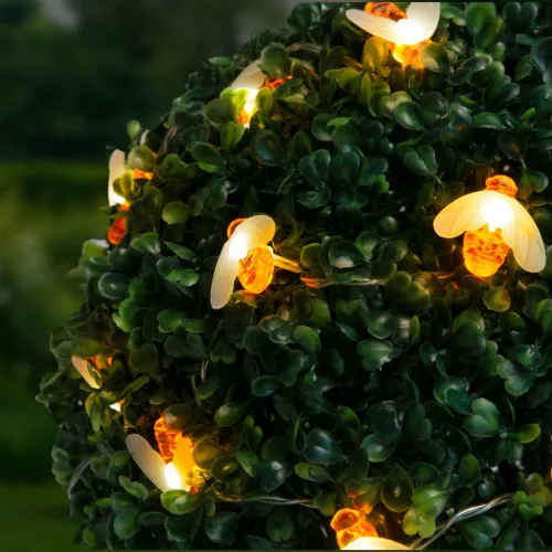 Family 58220 LED szolár fényfüzér - méhecske - 2,3 m - 20 LED - melegfehér