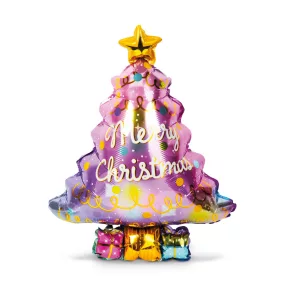   Family 58241H Karácsonyi lufi - alumínium fólia - fenyőfa - 58 x 83 cm