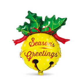   Family 58241K Karácsonyi lufi - alumínium fólia - csengettyű - 58 x 78 cm