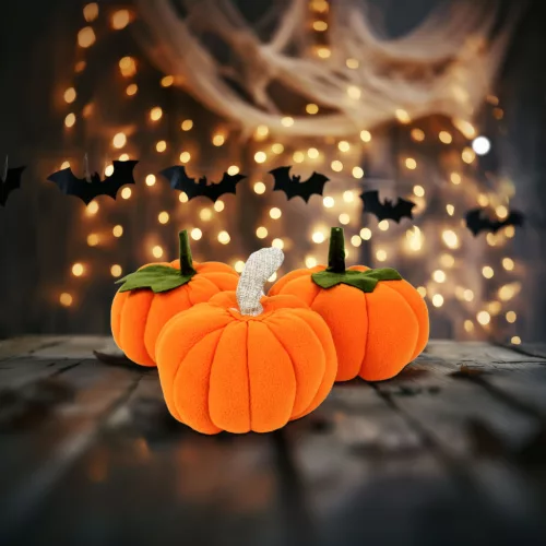 Family 58339 Halloween-i tök dekoráció - 13 x 13 x 14 cm - 3 db / csomag