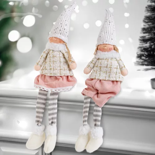 Family 58378 Baba dekoráció - lábbal - 46 cm - 2 féle