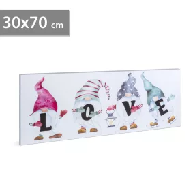   Family 58477 LED-es fali hangulatkép - "LOVE" -  2 x AA, 70 x 30 cm