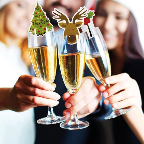 Family 58536 Karácsonyi pohárjelölő dekoráció - 8 féle - 16 db / csomag