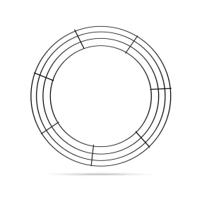 Family 58539B Kreatív koszorúalap - fém - 35 cm