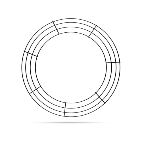 Family 58539B Kreatív koszorúalap - fém - 35 cm
